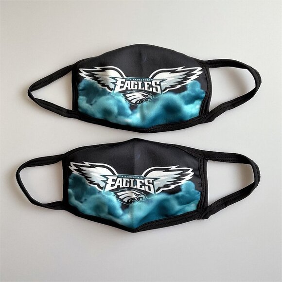 PHILADELPHIA EAGLES FOOTBALL FACE MASK 2 PACK - Picture 7 of 7